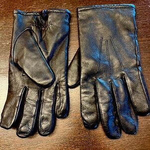 Men's Black Leather Gloves